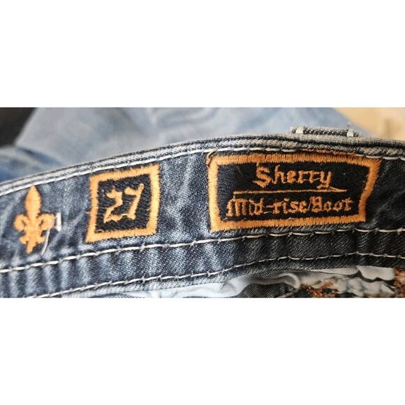 Rock Revival Sherry Mid-rise Boot Jeans Size 27 - Picture 5 of 5